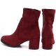 10. Sergio Leone BT-55 Burgundy Women's Ankle Boots