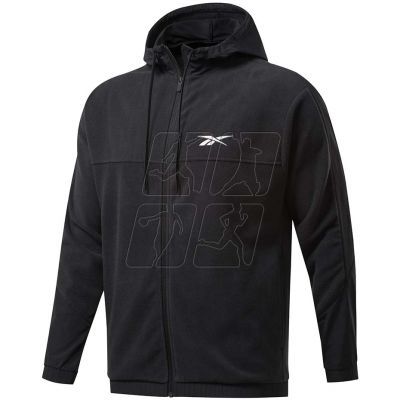 7. Reebok Workout Ready Fleece Full Zip Hoodie M FS8450