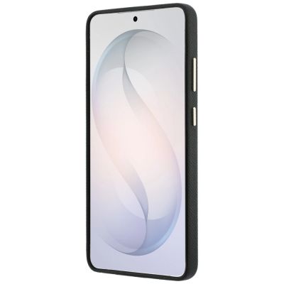 5. Guess Grained Big 4G Metal Logo case for Samsung Galaxy S26 Ultra - black