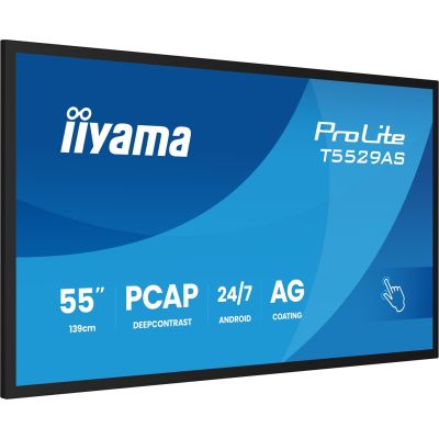 5. IIYAMA Touch Monitor 139cm (55") T5529AS-B1AG 16:9 M-Touch 2xHDMI+UBS-C (Speditionsversand)