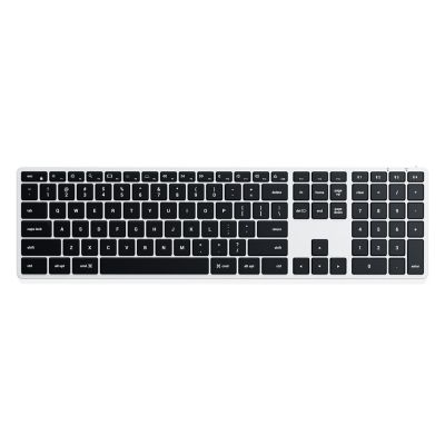 Satechi Slim X3 - Bluetooth numeric keyboard for up to four USB-C US International devices (silver)