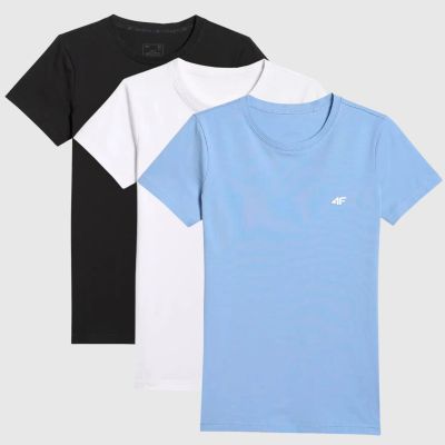 2. Women's T-shirt (SET OF 3 T-SHIRTS) 4F 4FWMM00TTSHF3306-10S-20S-56S