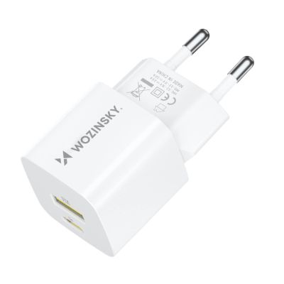 4. Wozinsky WWCEAC GaN USB-A USB-C 33W Wall Charger - White