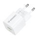 4. Wozinsky WWCEAC GaN USB-A USB-C 33W Wall Charger - White