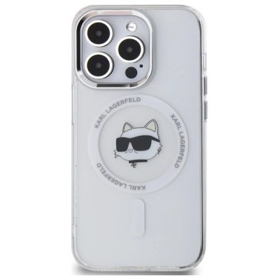 3. Karl Lagerfeld IML Metal Choupette Head MagSafe iPhone 13 Case - White
