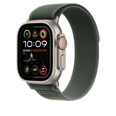 2. Apple Watch Strap MXTN3ZM/A Band S/M Q601-0GA Green Nylon, Polyester, Spandex, Titanium