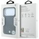 8. BMW Sign Inclined Deboss Letters MagSafe Case for iPhone 17 Pro / 18 Pro - Gray