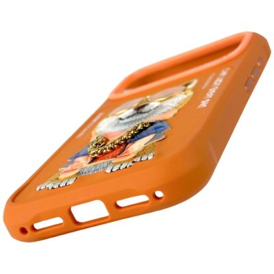 3. Nimmy Glasses Cool Dog iPhone 17 Pro Case - Orange