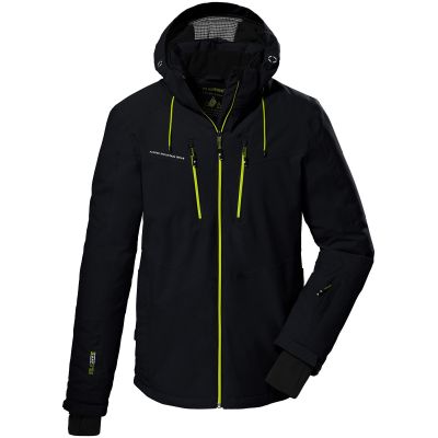 Killtec KSW 44 men's ski jacket with hood, winter insulated, sports, black (38698/200)