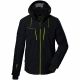 Killtec KSW 44 men's ski jacket with hood, winter insulated, sports, black (38698/200)