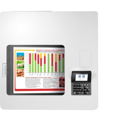 5. HP Color LaserJet Enterprise M554dn Printer, Printing, Front-facing USB printing; Duplex printing