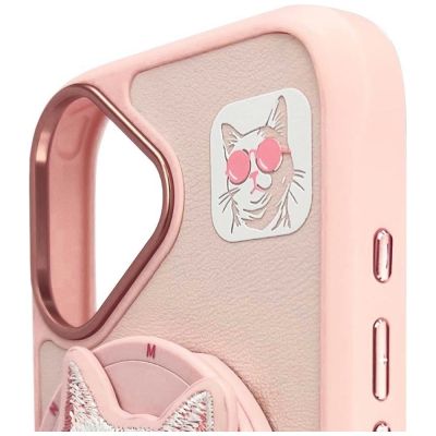 9. Nimmy Glasses Cool Cat MagSafe Case for iPhone 16 - Pink