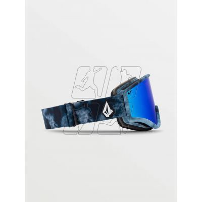 Volcom YAE LAGOON TIE DYE/BLUE CHROME women's/men's snowboard goggles UV protection blue (VG0722110)