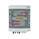 DCAC hermetic IP65 EMITER connection switchboard with Dehn 1000V DC surge arrester type 2, 2 x PV string, 2 x MPPT // Dehn AC limiter type 2, 16A 3-F, RCD type A 40A/300mA