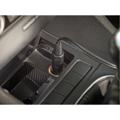 6. BLACK+DECKER ADV1200-XJ Car Vacuum Cleaner (12W; red-gray)