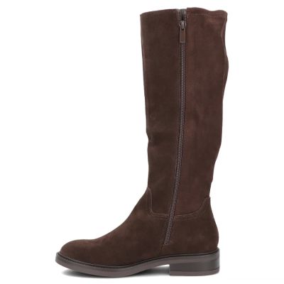 3. Brown leather boots with stretch Filippo DKZ8222