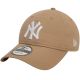 New Era 9TWENTY League Essentials New York Yankees Cap 60471468 Beige OSFA