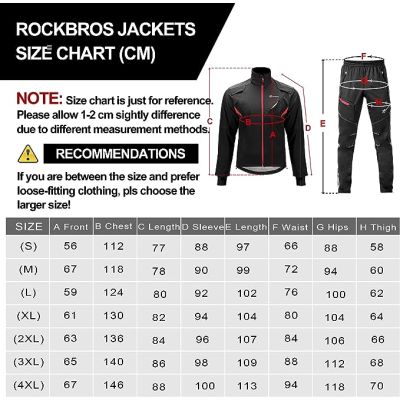 2. Rockbros Winter Cycling Jacket Black L