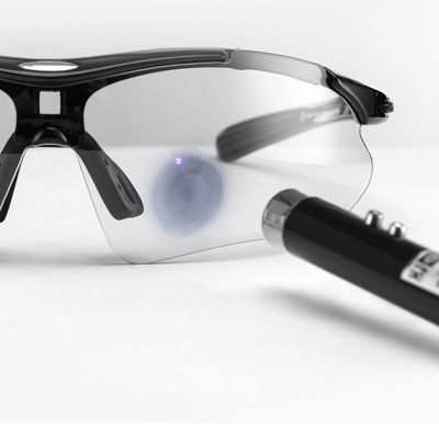 4. Rockbros 10143 photochromic UV400 cycling glasses - black