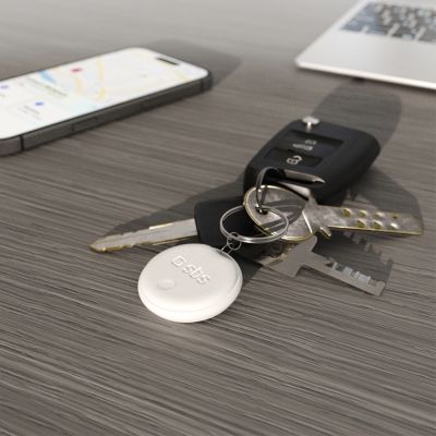 7. SBS Track My Circle locator compatible with Apple Find My set of 2 - white