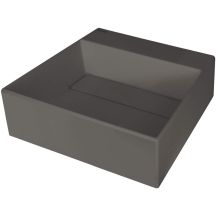 Granite countertop washbasin with space for a tap - with a cover