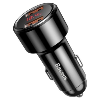 4. Baseus Magic Series Dual QC - Quick Charge 3.0 2x USB 45W 6A car charger black (CCMLC20A-01)