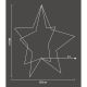 20. 3D DECORATIVE STANDING STAR 120LED RGB 80CM