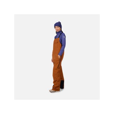 5. ROSSIGNOL W Outerlimits Insulated Bib Women's Ski Pants Brown