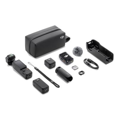 20. DJI Osmo Pocket 3 Creator Combo Camera with Stabilizer 4K Ultra HD 9.4MP Black