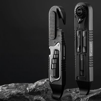 6. Wozinsky WZK-L2 14-in-1 Bicycle Tool Set, Multitool, Allen Keys, Tire Lever - Black