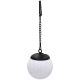 11. SOLAR LAMP PLASTIC BALL HANGING WITH CLIP 10X30CM SET OF 2 PCS