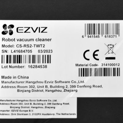22. EZVIZ RS2 cleaning robot