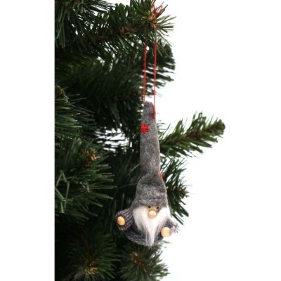 8. GREY LEPHOBE BAUBLE PENDANT 11CM