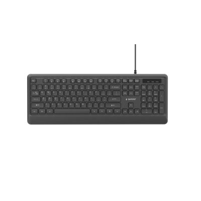 2. GEMBIRD SLIM WIRED KEYBOARD WITH BACKLIGHT, BLACK, US LAYOUT