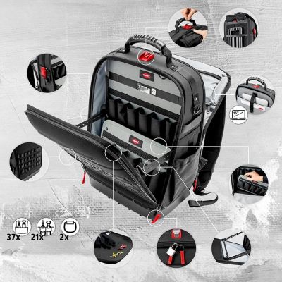 6. MODULAR X18 Tool Backpack for Electricians, 23-Piece