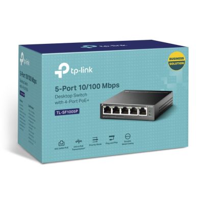 4. Switch TP-LINK TL-SF1005P (5x 10/100Mbps)
