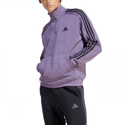 4. adidas Essentials Fleece 3-Stripes 1/4-Zip M Sweatshirt IJ8912