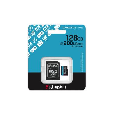 2. KINGSTON microSDXC Canvas Go Plus 128GB + Adapter