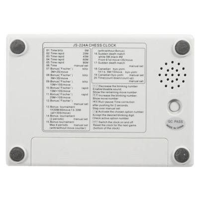 8. Smj JS-224A chess clock