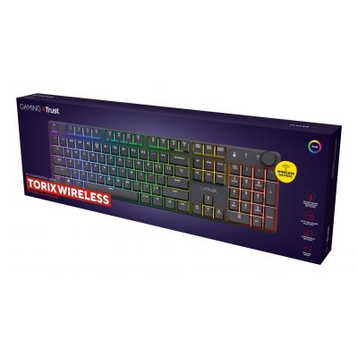6. Trust GXT 868 TORIX WIRELESS US Gaming Keyboard
