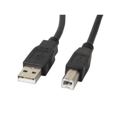 Lanberg CA-USBA-11CC-0030-BK cable (USB 2.0 type AM - USB 2.0 type BM; 3m; black)