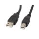Lanberg CA-USBA-11CC-0030-BK cable (USB 2.0 type AM - USB 2.0 type BM; 3m; black)