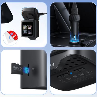 13. Baseus PrimeTrip VD1 Pro 4K Car Dash Cam - Black