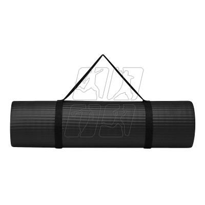 4. 10 mm Fitness Gaiam mat with strap