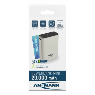 7. Ansmann PB222PD Lithium Polymer (LiPo) 20000 mAh White
