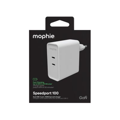 7. mophie Speedport 100 Universal White AC Fast Charging Internal