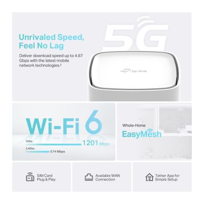 4. TP-Link Archer NX210 Wireless Router Gigabit Ethernet Dual-band (2.4 GHz/5 GHz) 5G White