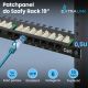 11. Patch panel Extralink EX.9663 (0.5U; cat. 6; 24xRJ-45)