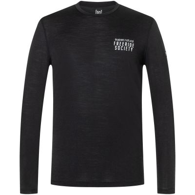 2. Men's SUPER.NATURAL M FREERIDE SOCIETY LS long-sleeve shirt, black