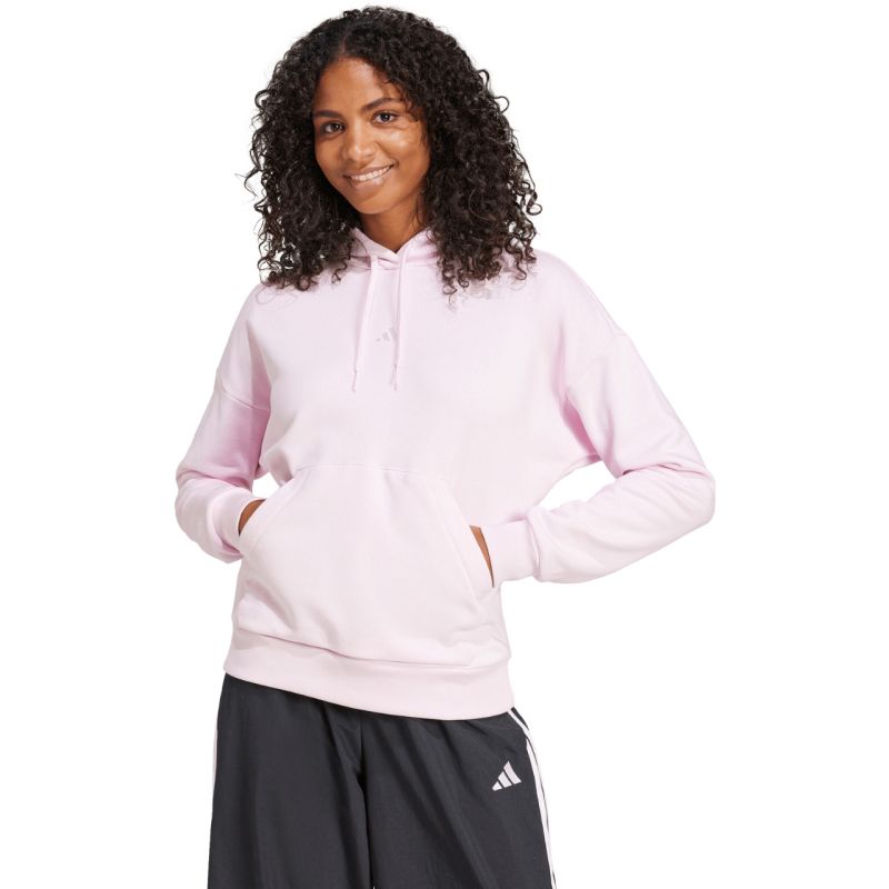 Women's adidas Essentials Small Logo Feel Cozy Hoodie Pink JN1856